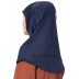 Jersey Instant Hijab - Navy Blue